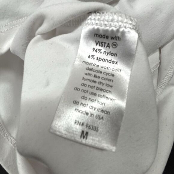 Revolve Susana Monaco High Halter Romper Sugar White Womens Medium Stretch EUC - Picture 4 of 10